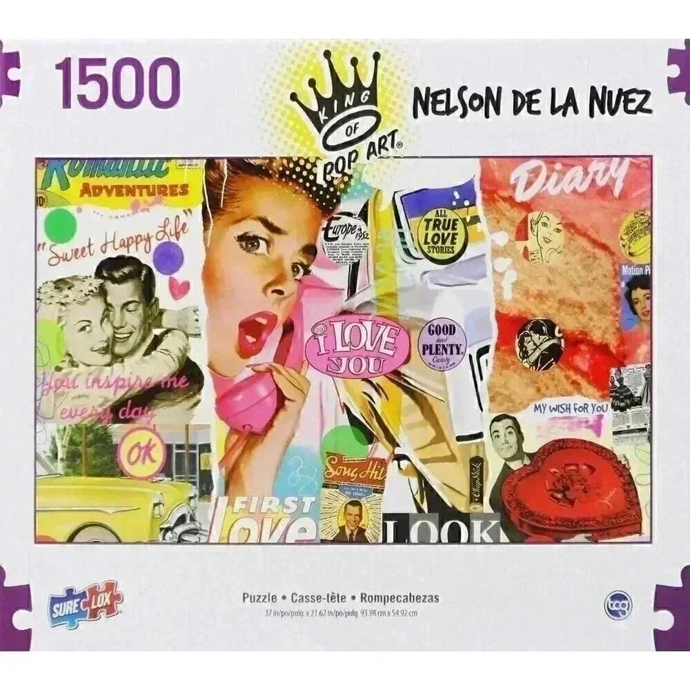 Sure-Lox Sweet Happy Life 1500PC Puzzle by King of Pop Art Nelson De La Nuez